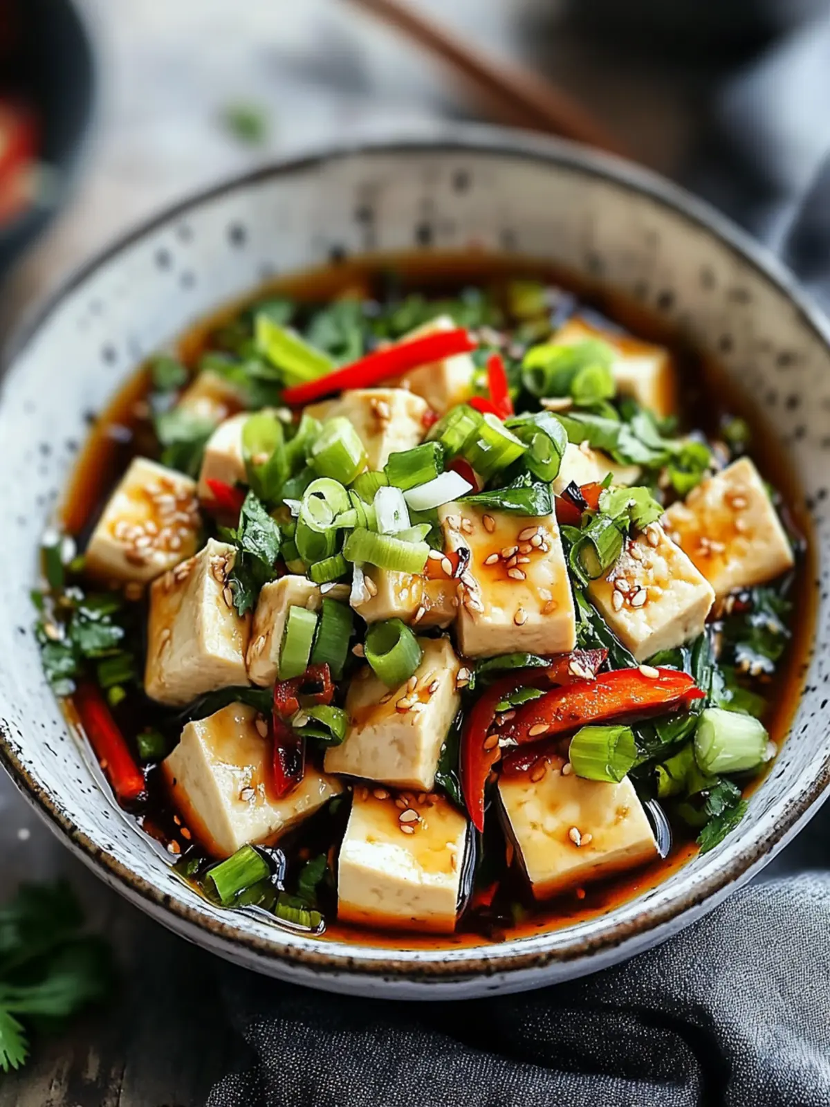 Deliciously Refreshing Chinese Cold Tofu Salad Recipe 4 Chinese Cold Tofu Salad