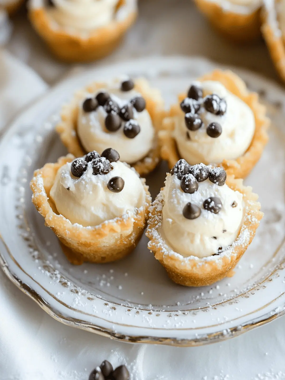 Irresistible Mini Cannoli Bites for Homemade Joy 3 Mini Cannoli Bites