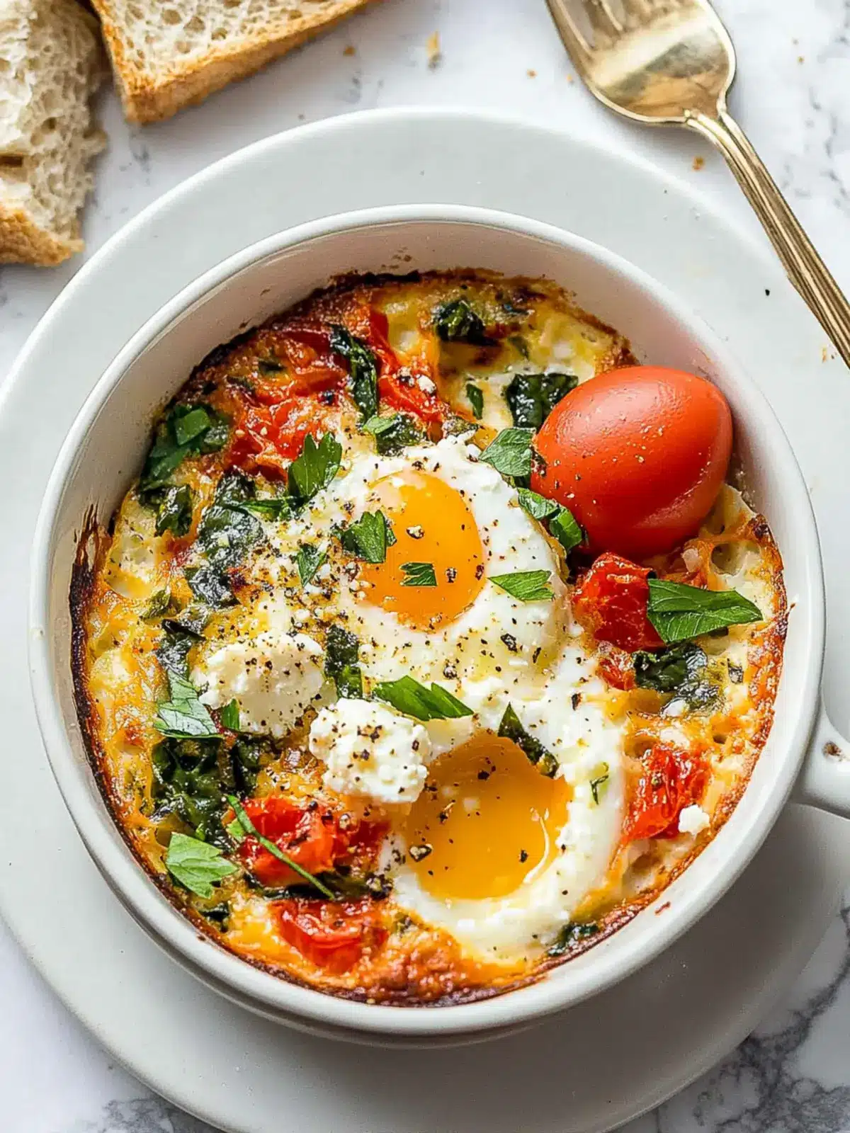 Savor the Flavor: Easy Baked Feta Eggs for Your Brunch Bliss 4 Baked Feta Eggs