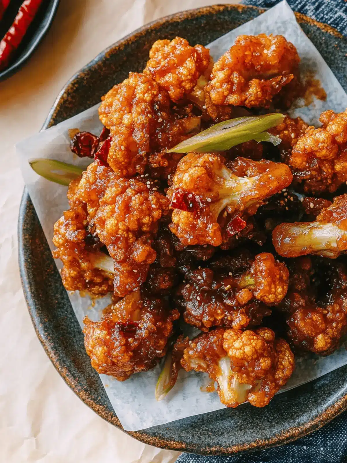 Crispy Korean Fried Cauliflower with Sweet Soy Glaze 3 Korean Fried Cauliflower