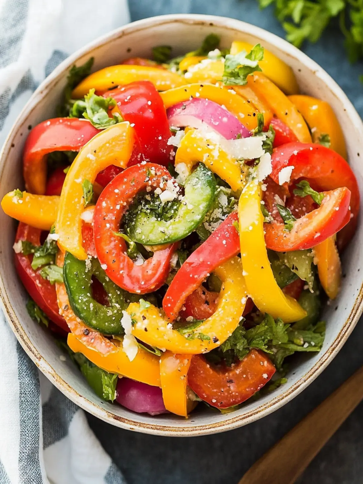 Brighten Your Day with Zesty Three Pepper Salad Delight 3 Three Pepper Salad