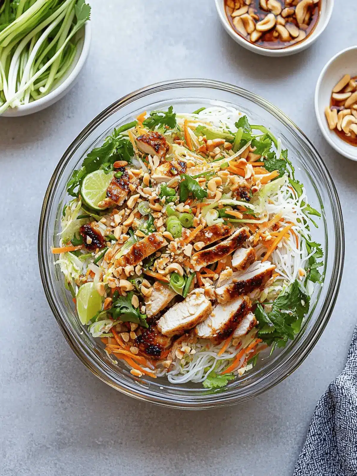 Vibrant Vietnamese Noodle Salad with Grilled Chicken Bliss 4 Vietnamese Noodle Salad with Grilled Chicken