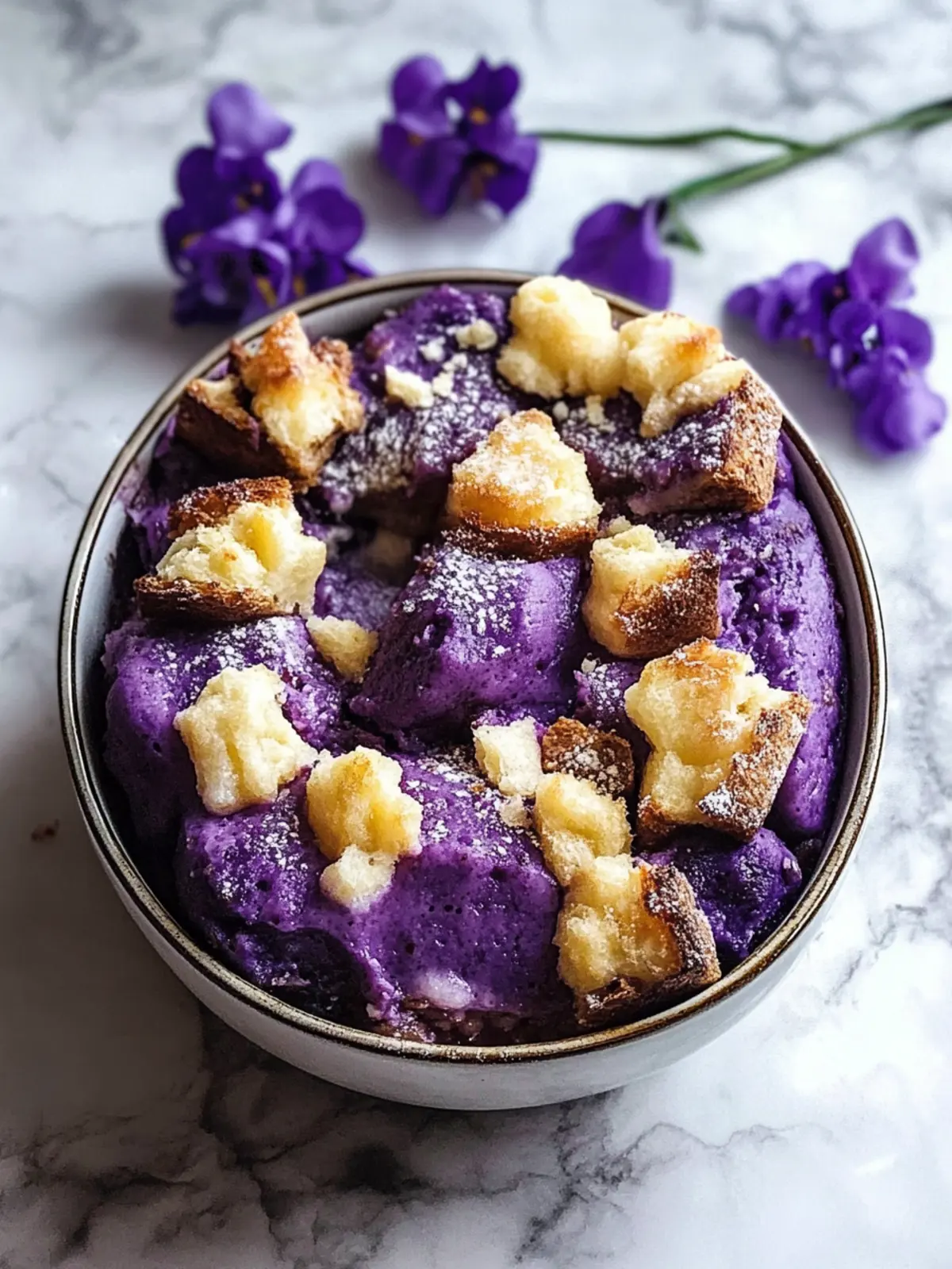 Delightful Ube Bread Pudding for Your Sweet Tooth Cravings 4 Ube Bread Pudding