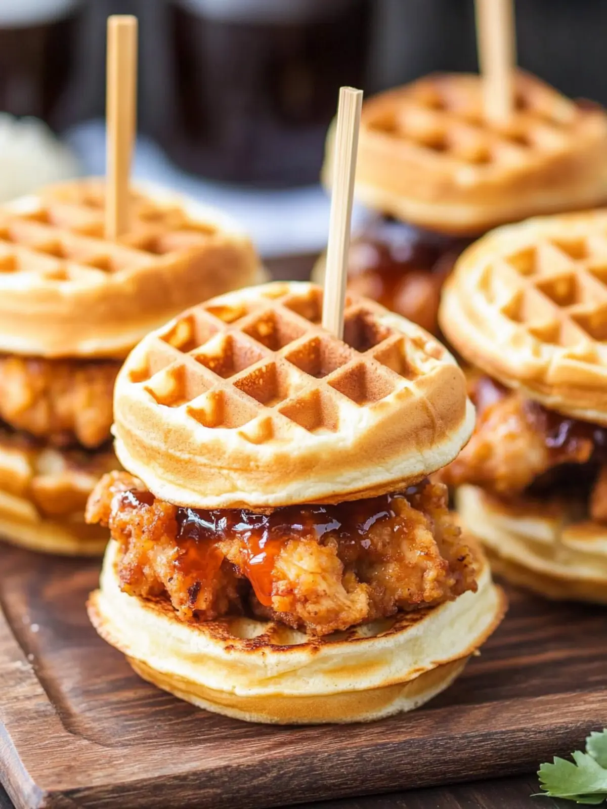 Irresistible Chicken and Waffle Sliders with Sweet Buttermilk Bliss 4 Chicken and Waffle Sliders
