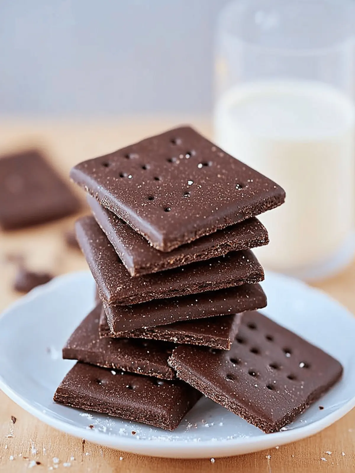 Homemade Chocolate Graham Crackers for Ultimate Snacking Bliss 3 Chocolate Graham Crackers