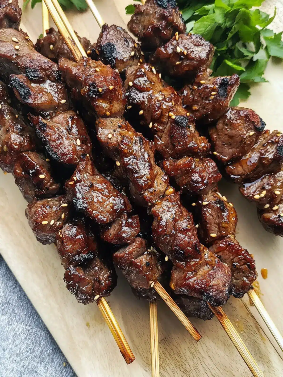 Savor the Flavors: Teriyaki Sesame Beef Skewers Recipe 3 Teriyaki Sesame Beef Skewers