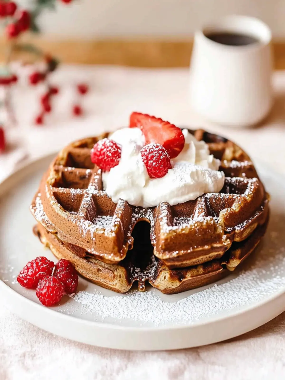 Delicious Christmas Morning Gingerbread Waffles to Delight You 3 Christmas Morning Gingerbread Waffles