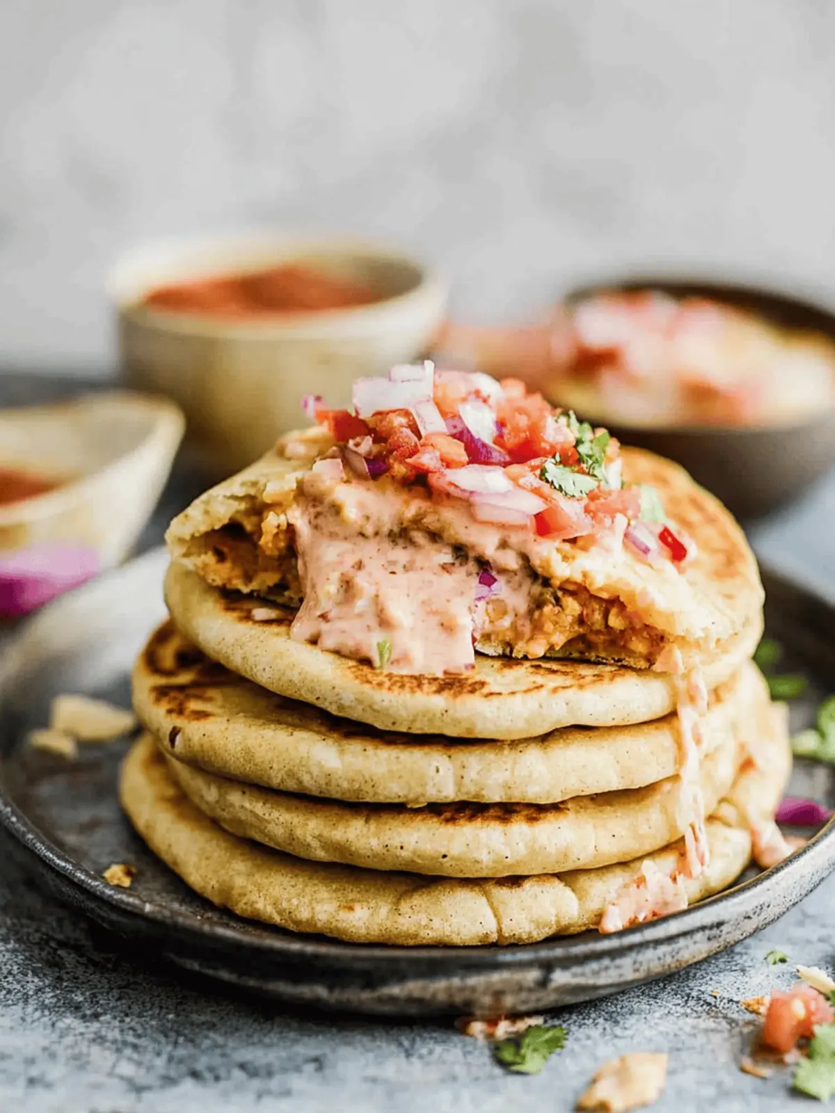 Irresistible Homemade Pupusas: A Flavorful Comfort Food Delight 3 Pupusas