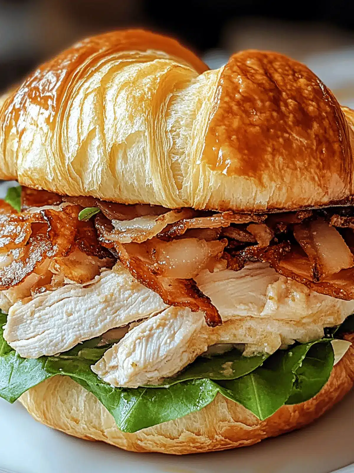 Irresistible Chicken Caesar Croissant Sandwich in Minutes 2 Chicken Caesar Croissant Sandwich