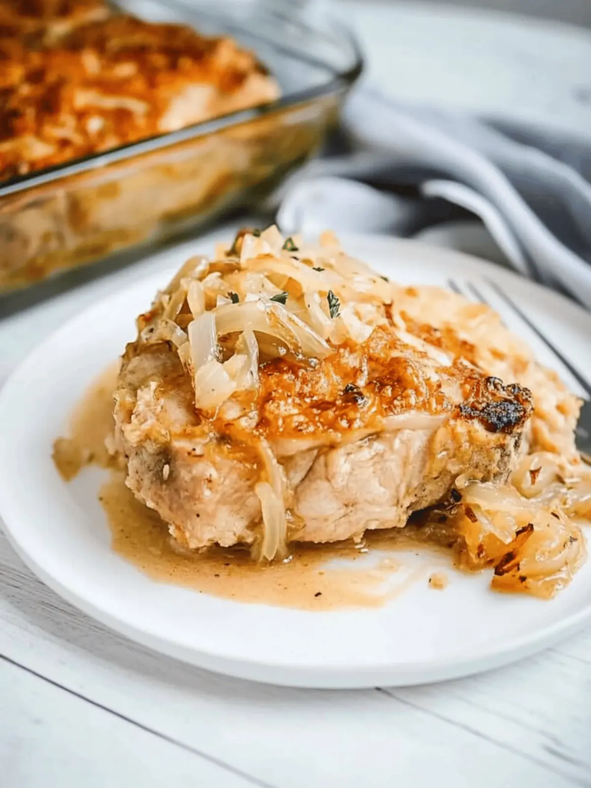 Savor French Onion Pork Chops With Crispy Onion Topping 3 French Onion Pork Chops