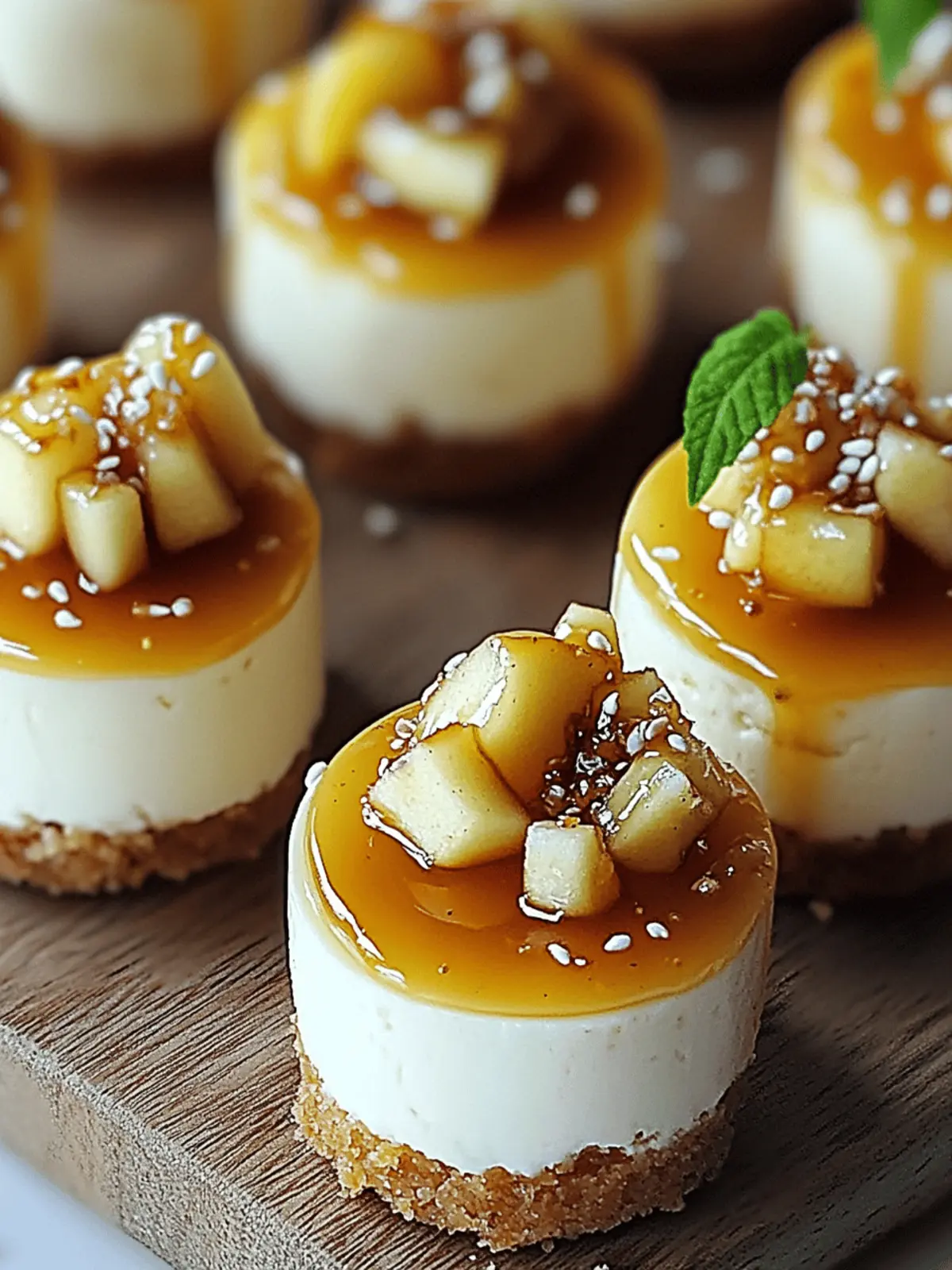 Mini Caramel Apple Cheesecake Bites for a Cozy Fall Treat 4 Mini Caramel Apple Cheesecake Bites
