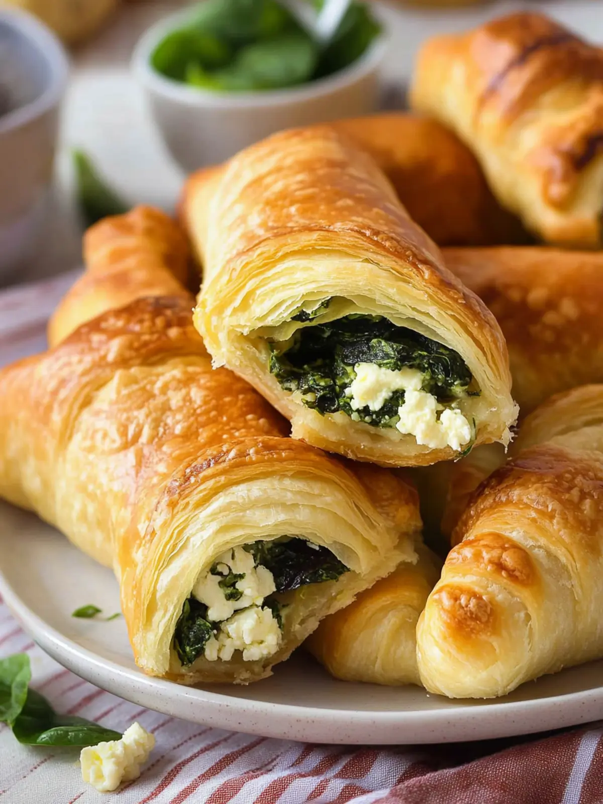 Delicious Spinach Feta Stuffed Crescents in Just 35 Minutes 2 Spinach Feta Stuffed Crescents