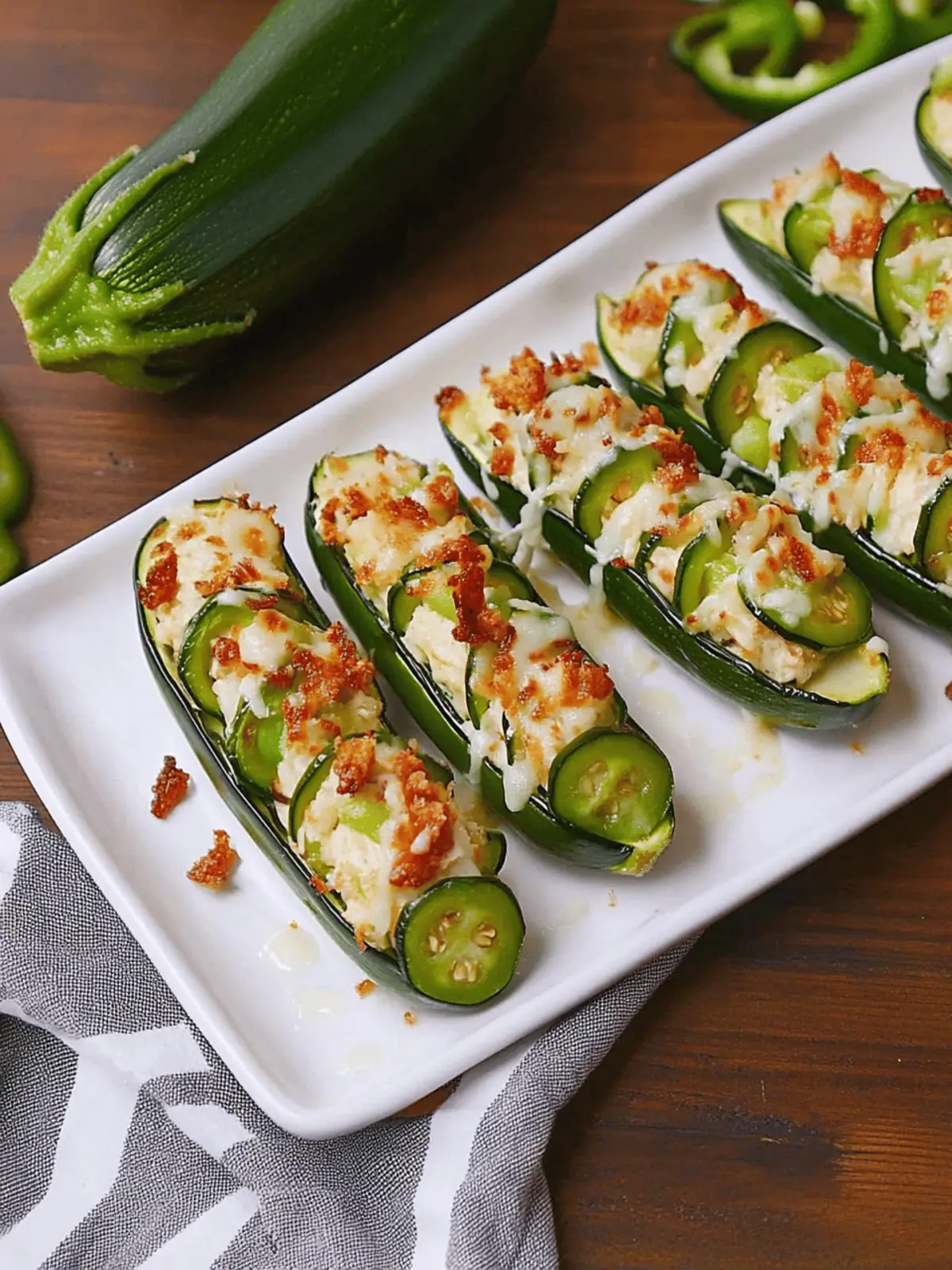 Jalape o Popper Stuffed Zucchini for a Flavor Explosion 4 Jalape o Popper Stuffed Zucchini
