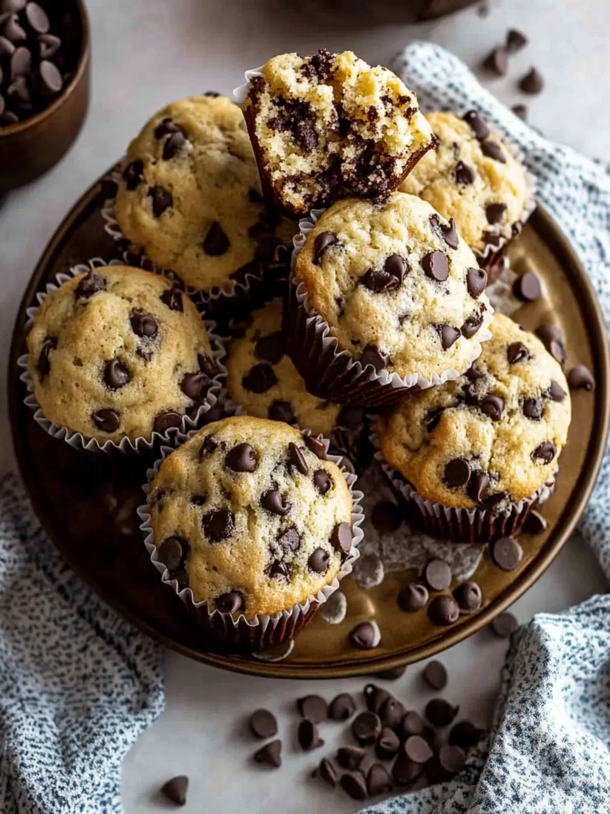 Irresistible Chocolate Chip Muffins for Sweet Mornings 2 Chocolate Chip Muffins