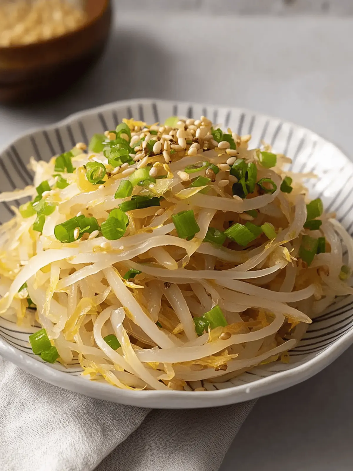Korean Bean Sprout Salad: Refreshingly Crunchy & Healthy Fix 4 Korean Bean Sprout Salad