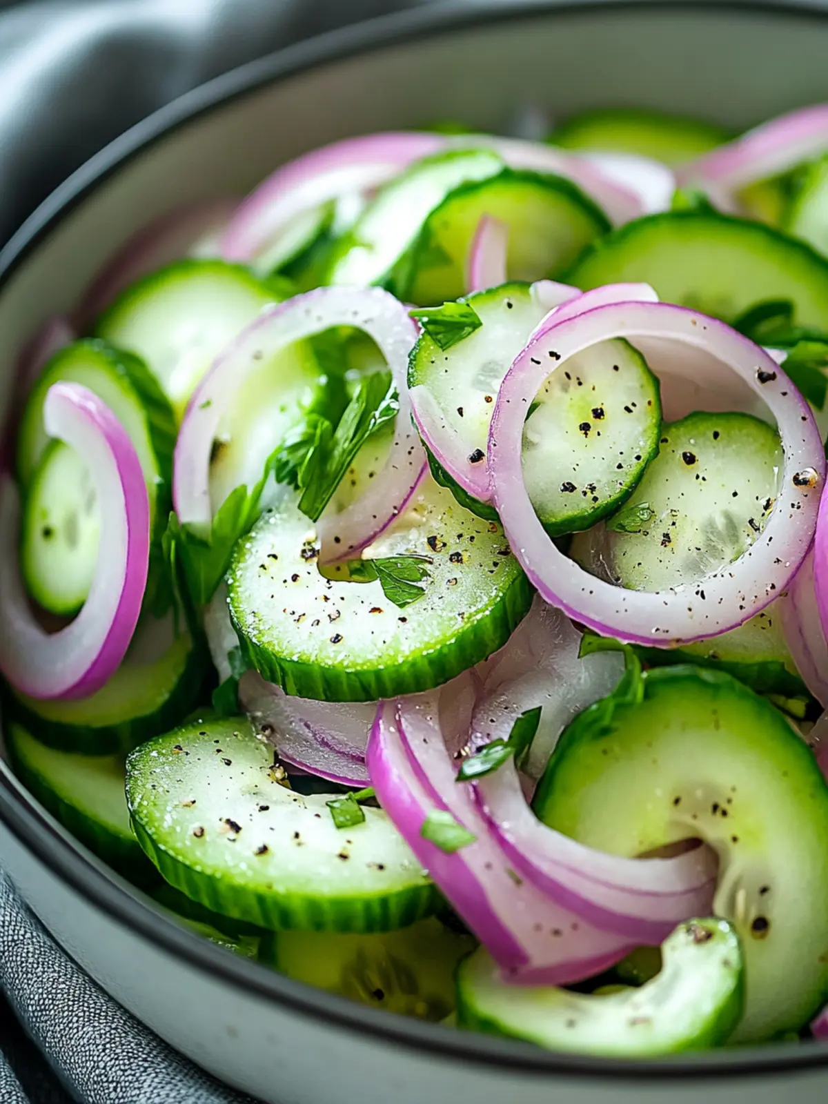 Cucumber Onion Salad Recipe Vinegar for a Refreshing Summer Kick 4 Cucumber Onion Salad Recipe Vinegar