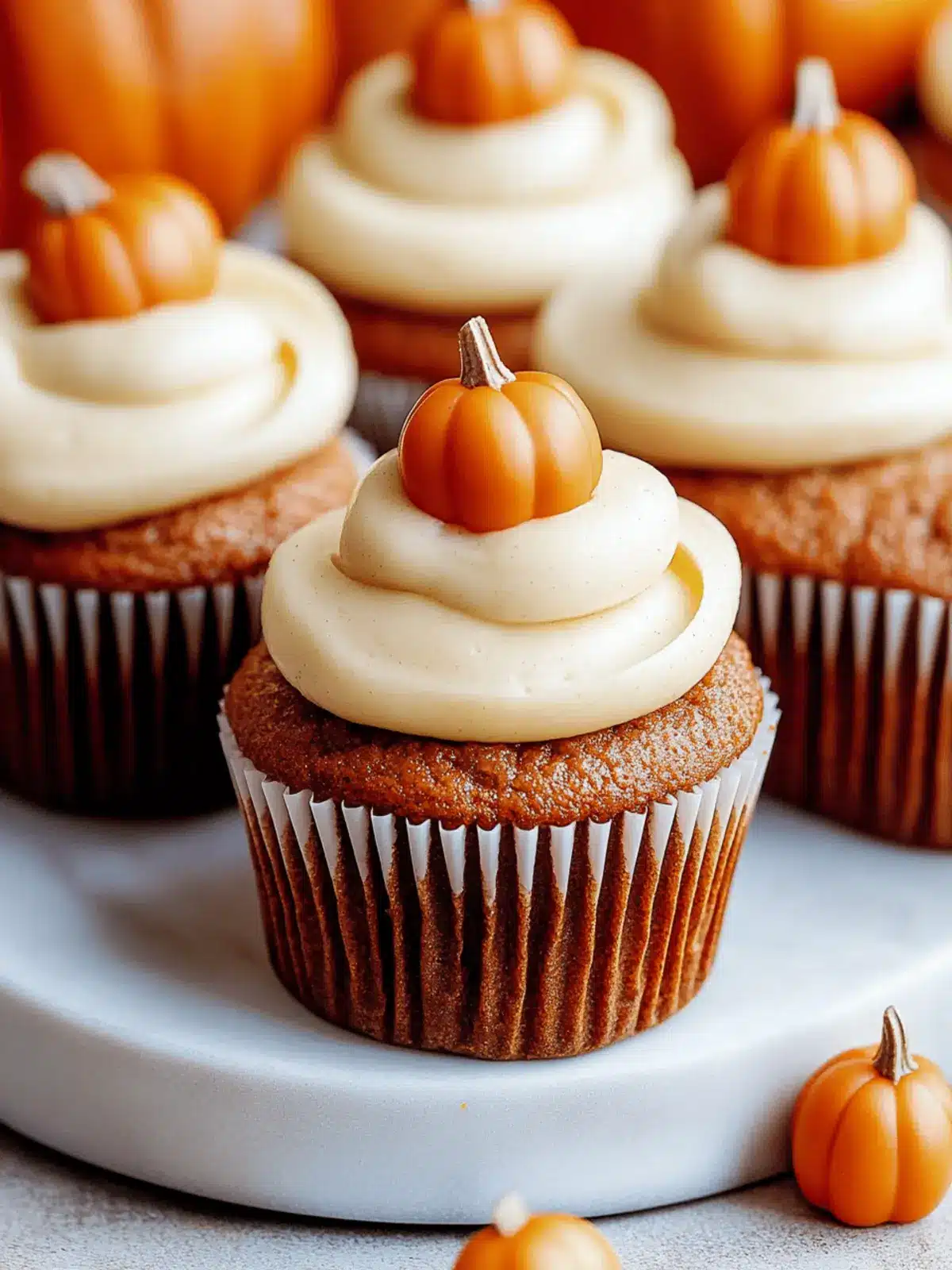 Pumpkin Cupcakes with Creamy Brown Sugar Frosting to Savor 3 Pumpkin Cupcakes