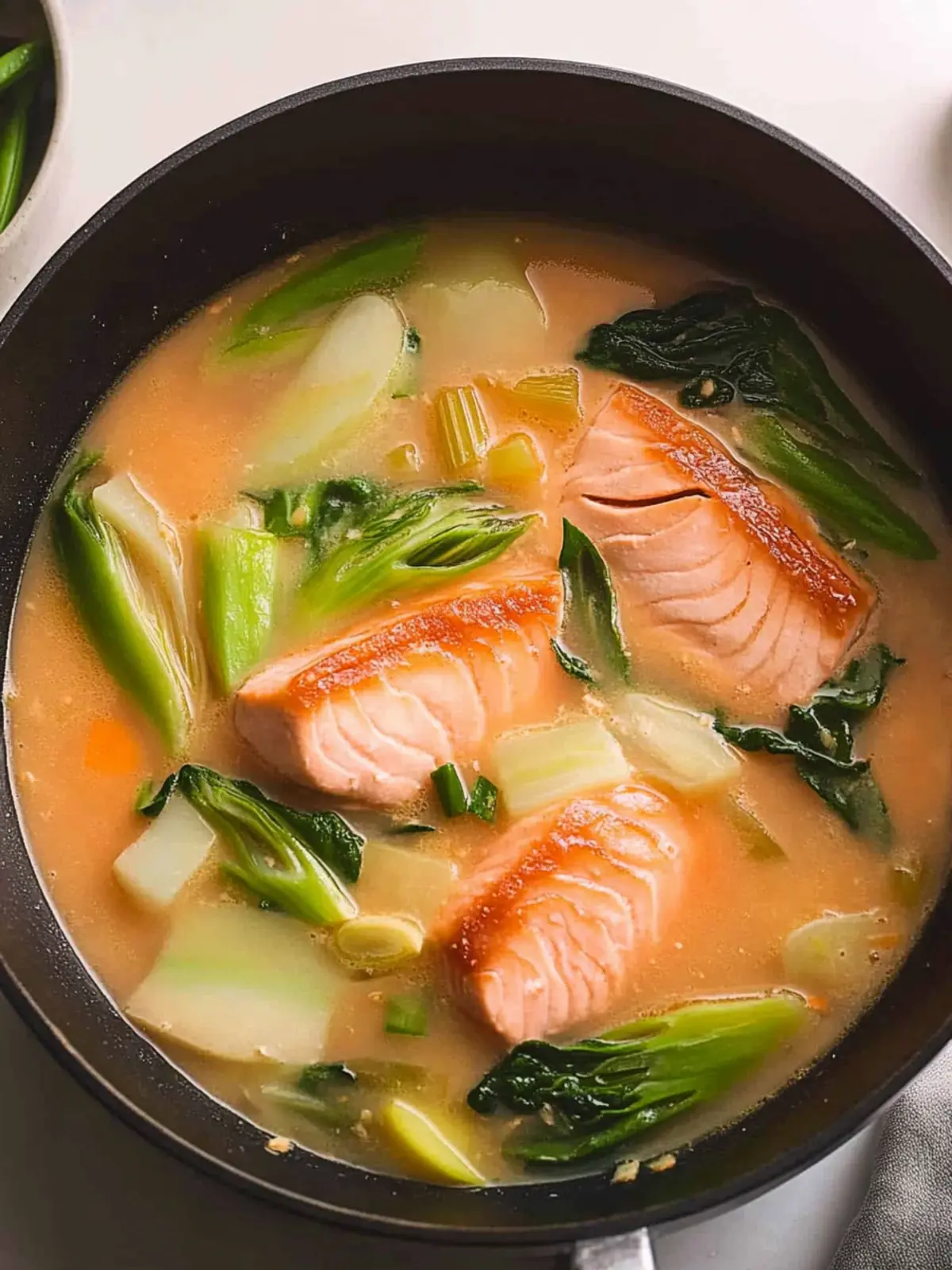 Miso Soup with Salmon: Ultimate Comfort in Every Sip 2 Miso Soup with Salmon