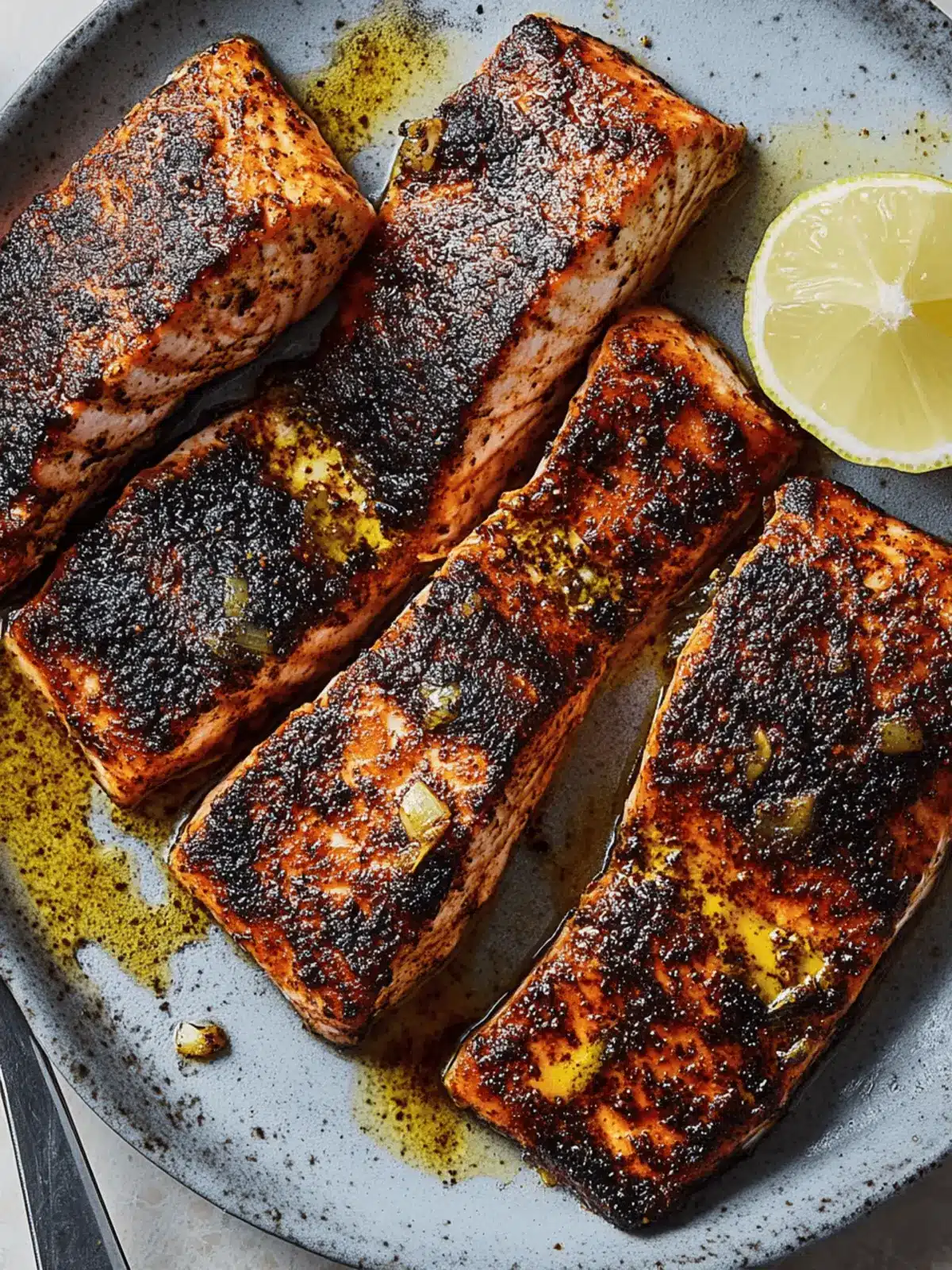 Savory Blackened Salmon in 15 Minutes or Less 2 Blackened Salmon
