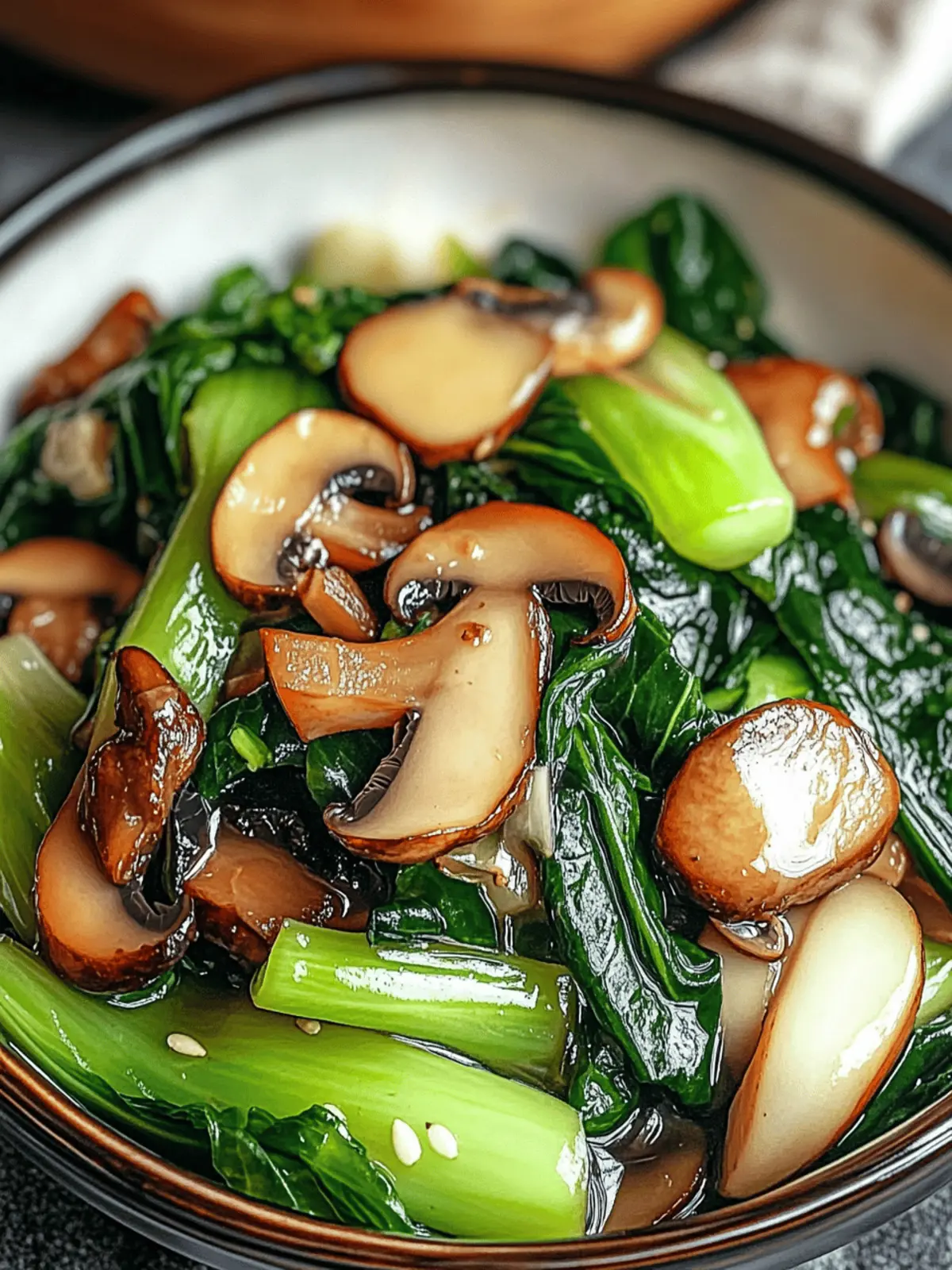 Easy Bok Choy and Mushroom Stir Fry Ready in 15 Minutes 4 Bok Choy and Mushroom Stir Fry
