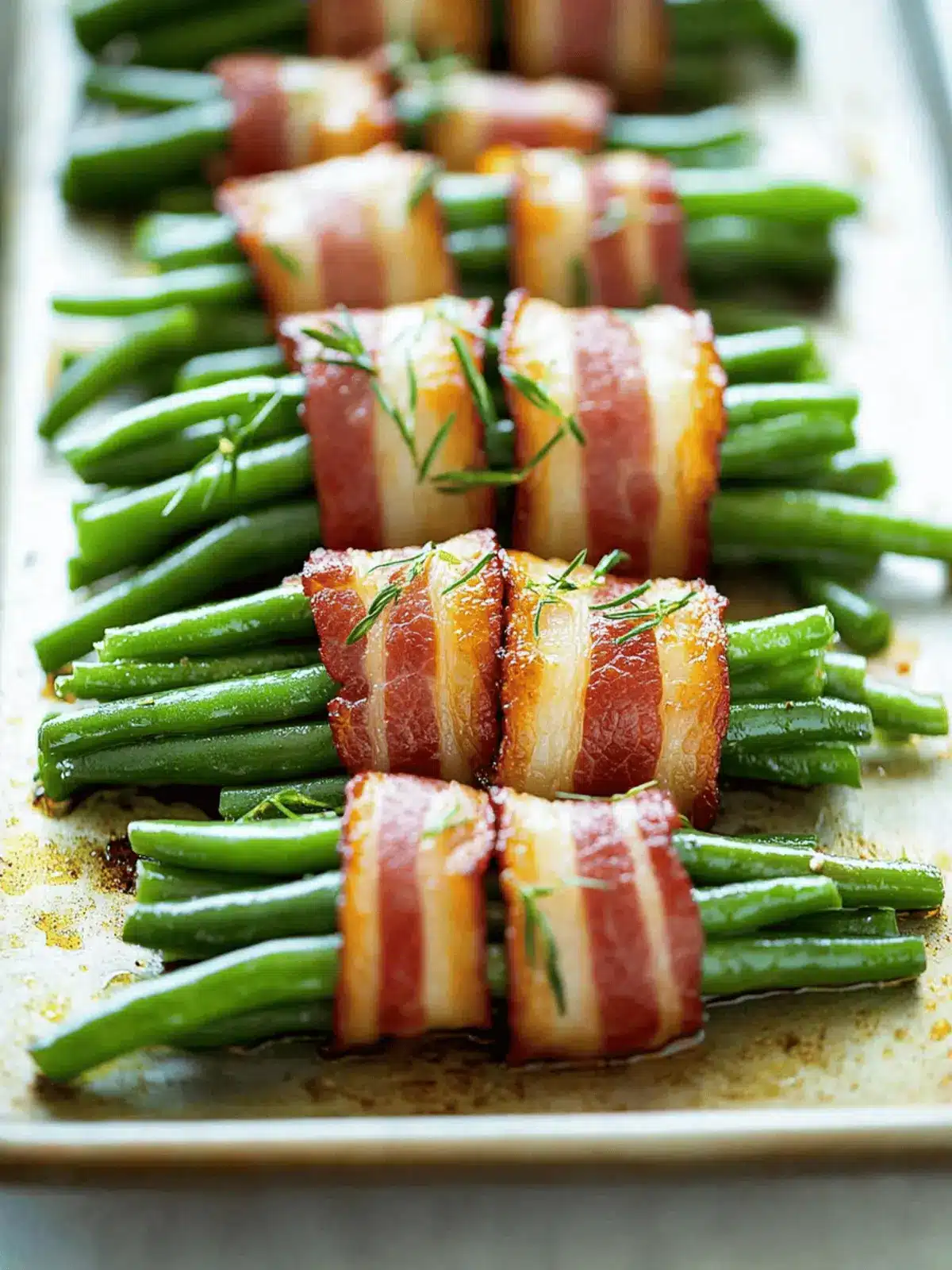 Bacon Green Bean Bundles: Crispy, Savory Bliss Awaits 4 Bacon Green Bean Bundles