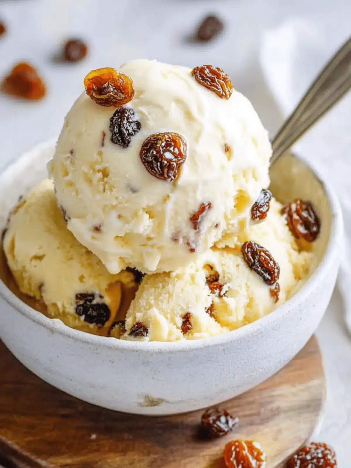 Delight in Homemade Rum Raisin Ice Cream, Your New Favorite Dessert 2 Rum Raisin Ice Cream