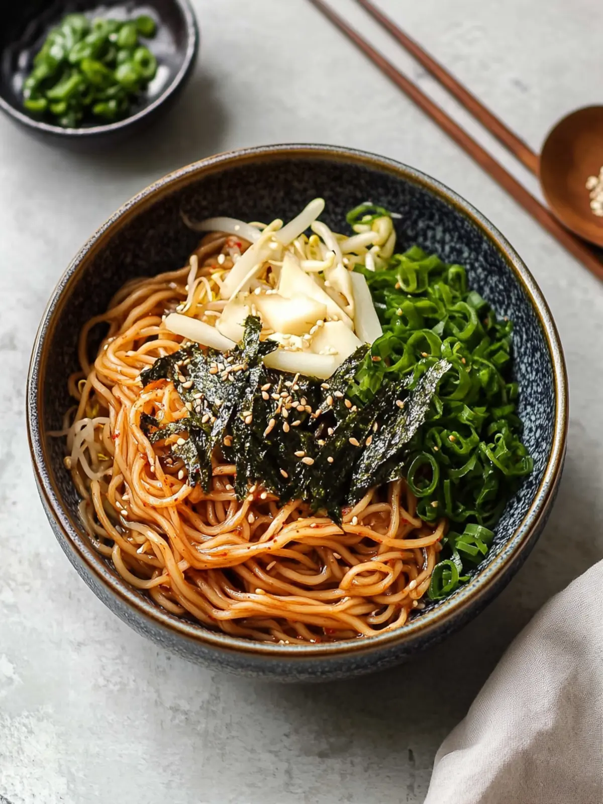 Delicious Korean Perilla Oil Noodles in Just 10 Minutes 2 Korean Perilla Oil Noodles