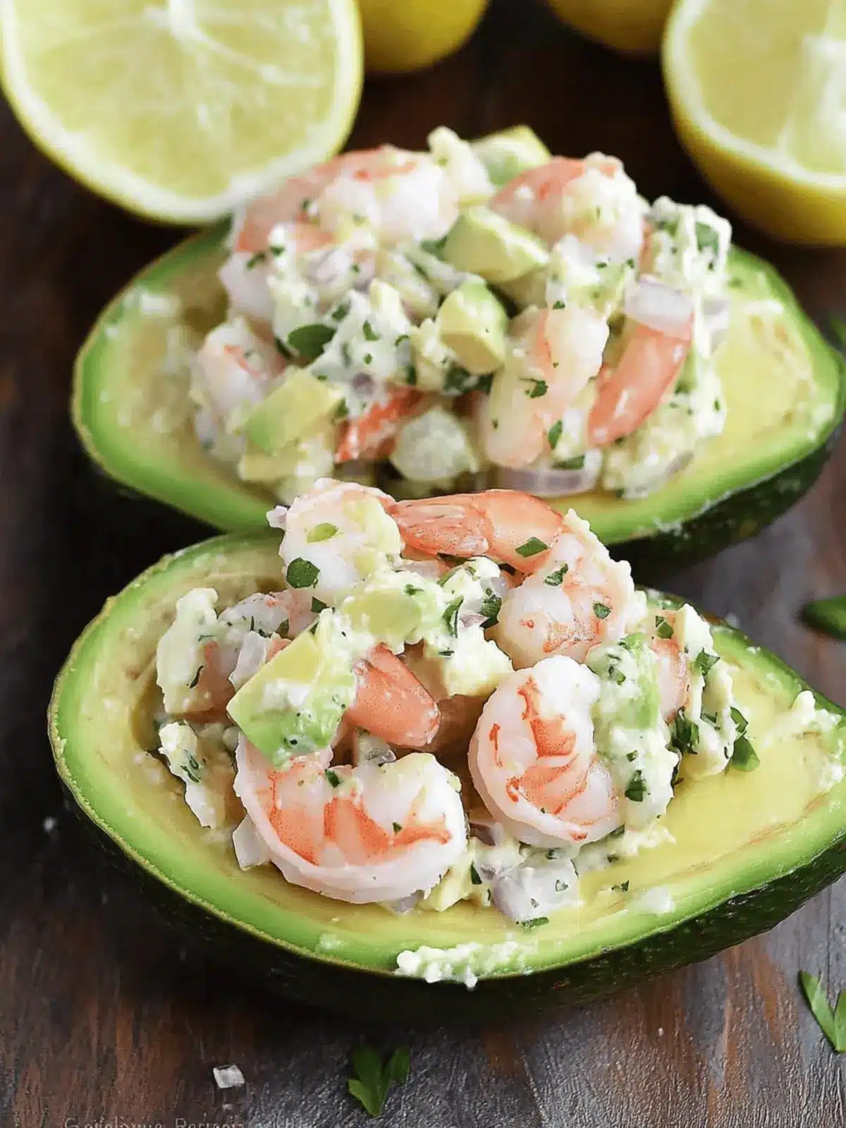Shrimp Salad Stuffed Avocado: A Fresh Twist on Flavor 2 Shrimp Salad Stuffed Avocado