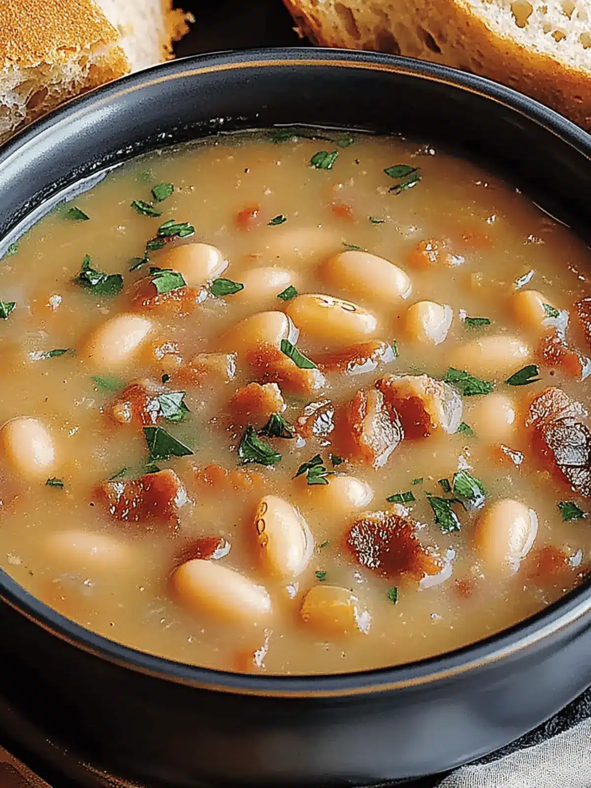 Cozy Up with Homemade Bean with Bacon Soup Tonight 4 Bean with Bacon Soup