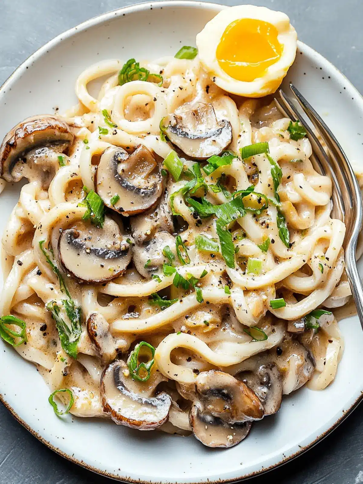 Delicious Creamy Mushroom Udon in Just 15 Minutes 3 Creamy Mushroom Udon
