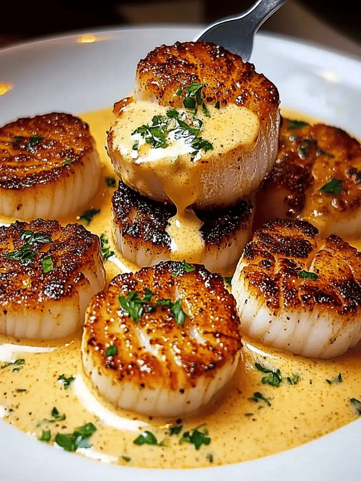 Seared Scallops with Spicy Cajun Cream Sauce in 30 Minutes 2 Seared Scallops with Spicy Cajun Cream Sauce