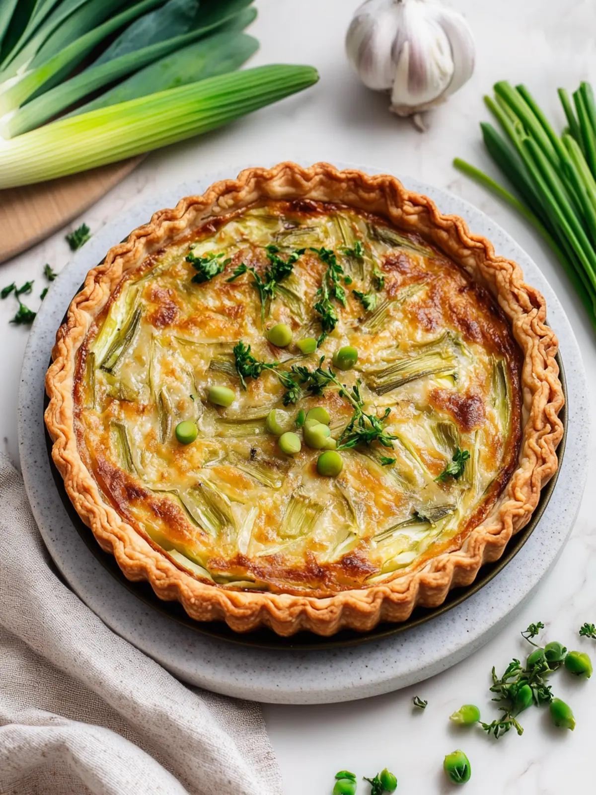 Delicious Vegan Leek Tart That's a Game-Changer for Dinner 2 Vegan Leek Tart