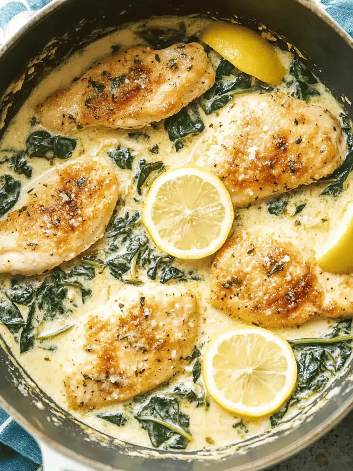 Lemon Spinach Parmesan Chicken That'll Elevate Your Dinner 2 Lemon Spinach Parmesan Chicken