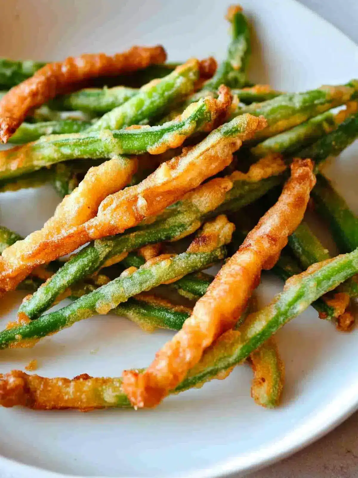 Crispy Fried Green Beans with Zesty Sriracha Dip 3 Fried Green Beans