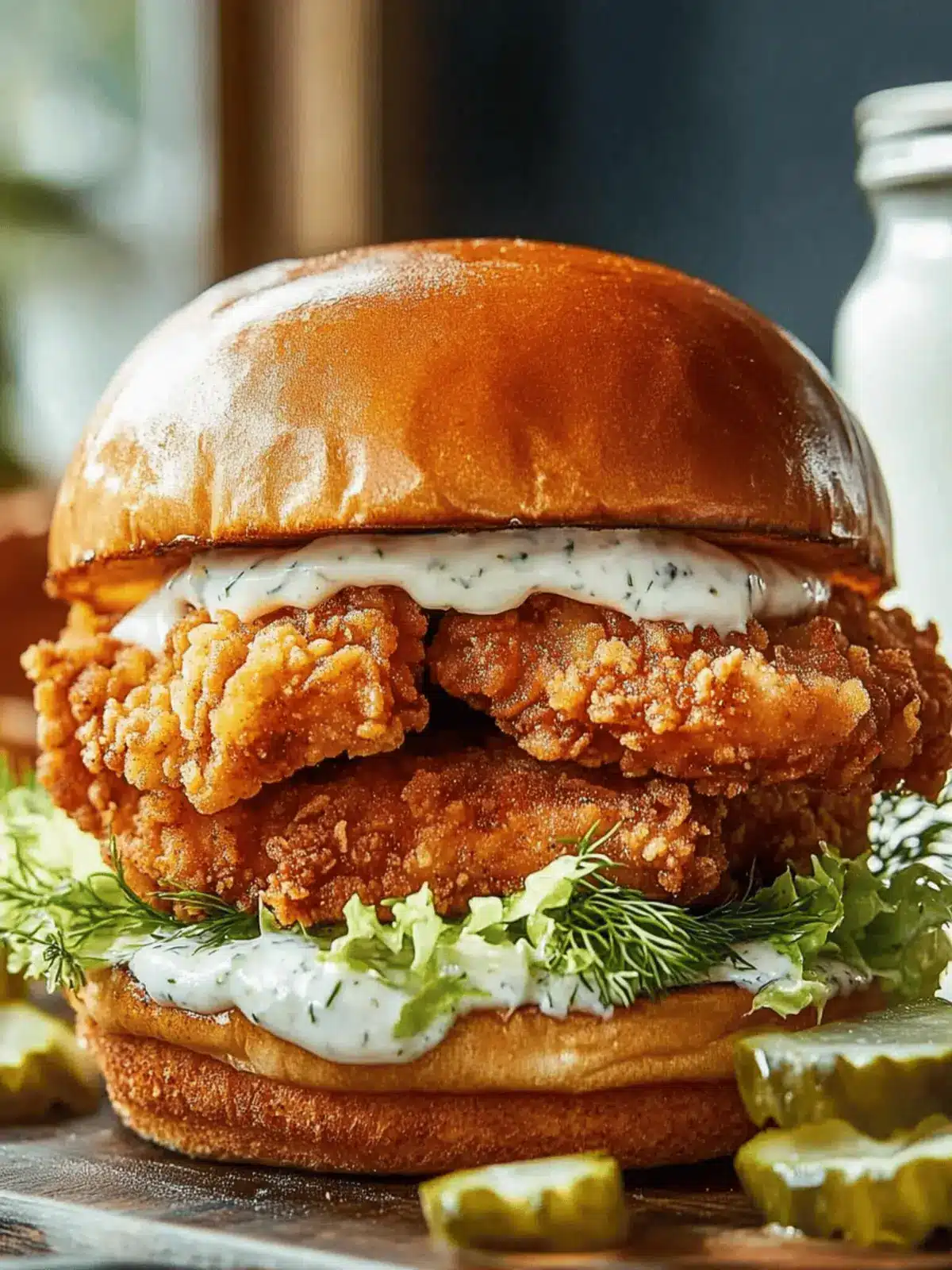 Mouthwatering Crispy Dill Chicken Sandwich to Savor Today 2 Crispy Dill Chicken Sandwich