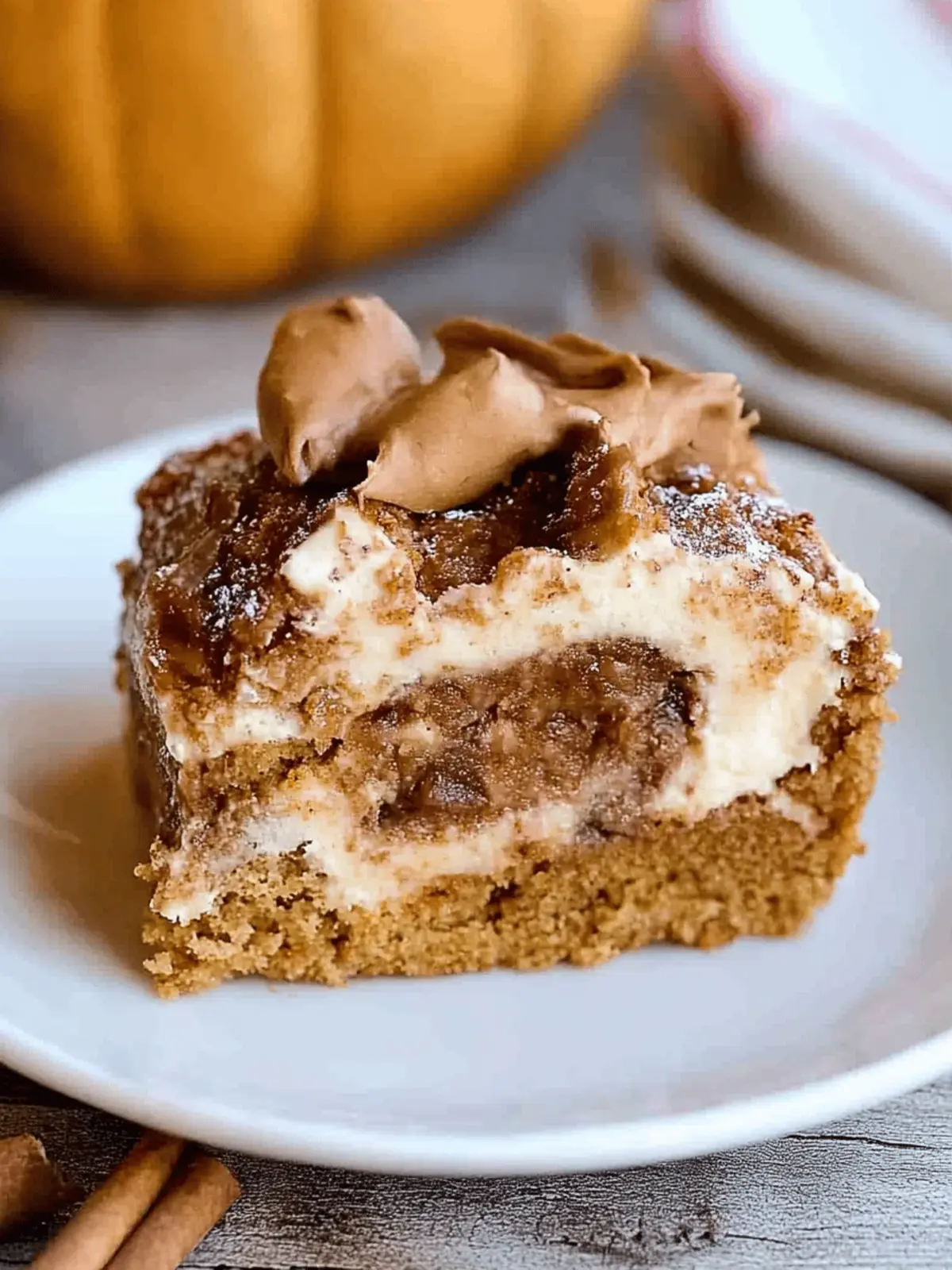 Decadent Pumpkin Earthquake Cake with Creamy Swirl Delight 3 Pumpkin Earthquake Cake