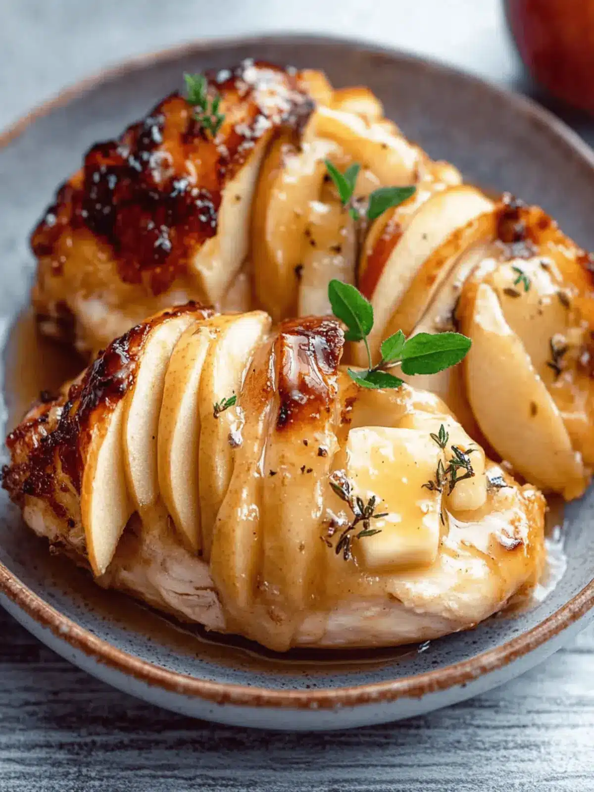 Maple Glazed Apple and Brie Stuffed Chicken Delight 2 Maple Glazed Apple and Brie Stuffed Chicken