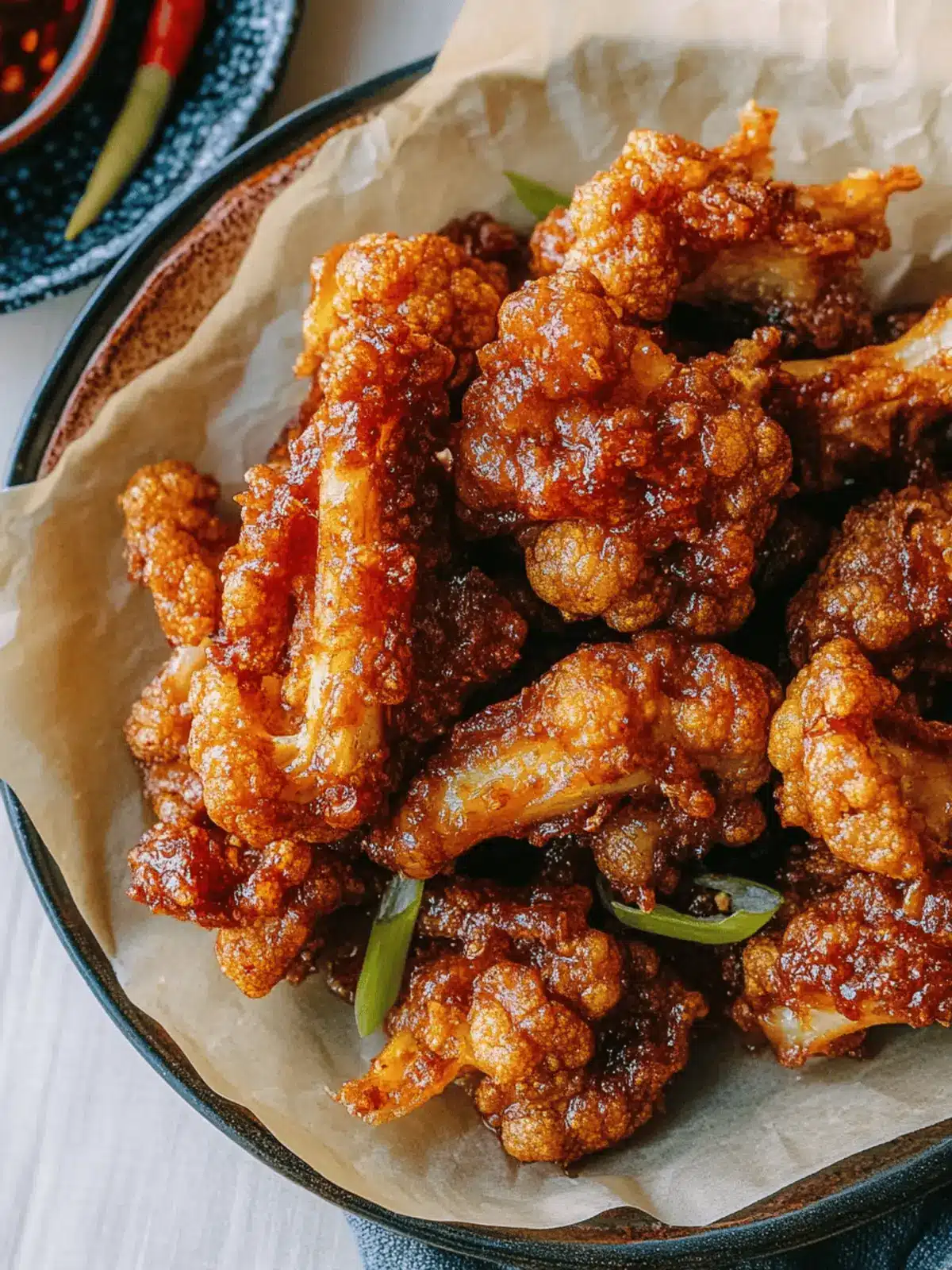 Crispy Korean Fried Cauliflower with Sweet Soy Glaze 4 Korean Fried Cauliflower
