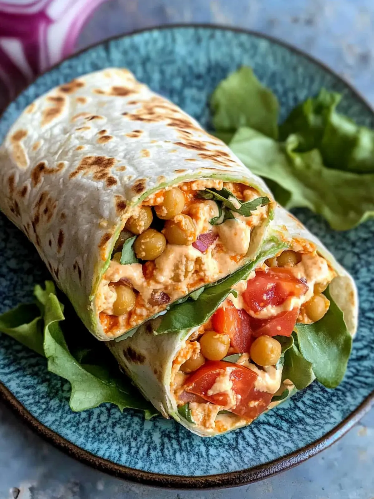 Delicious Buffalo Chickpea Wrap: A Healthy Flavor Explosion 2 Buffalo Chickpea Wrap