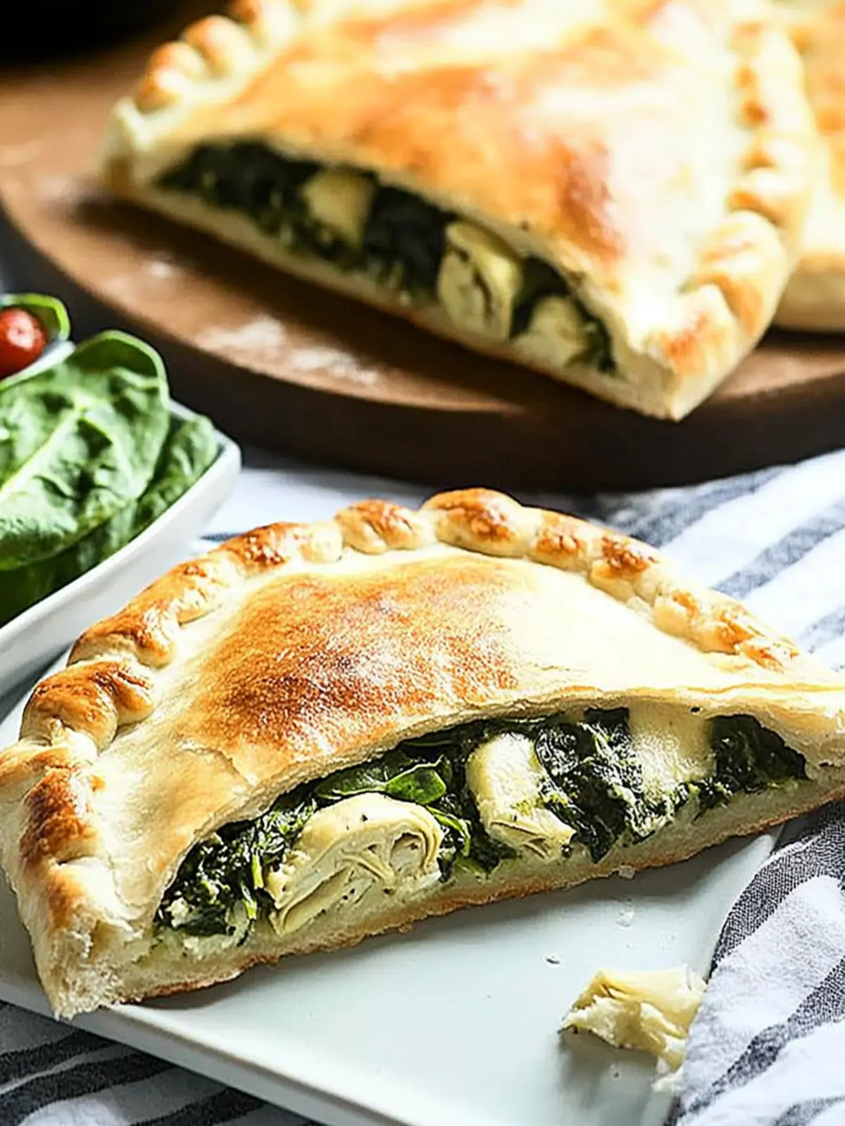 Spinach and Artichoke Calzone That's Guilt-Free Goodness 4 Calzone with Spinach and Artichoke