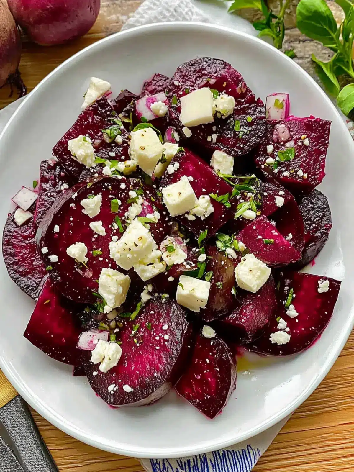 Savory Greek Beet Salad: A Bold Twist on Fresh Flavors 4 Greek Beet Salad