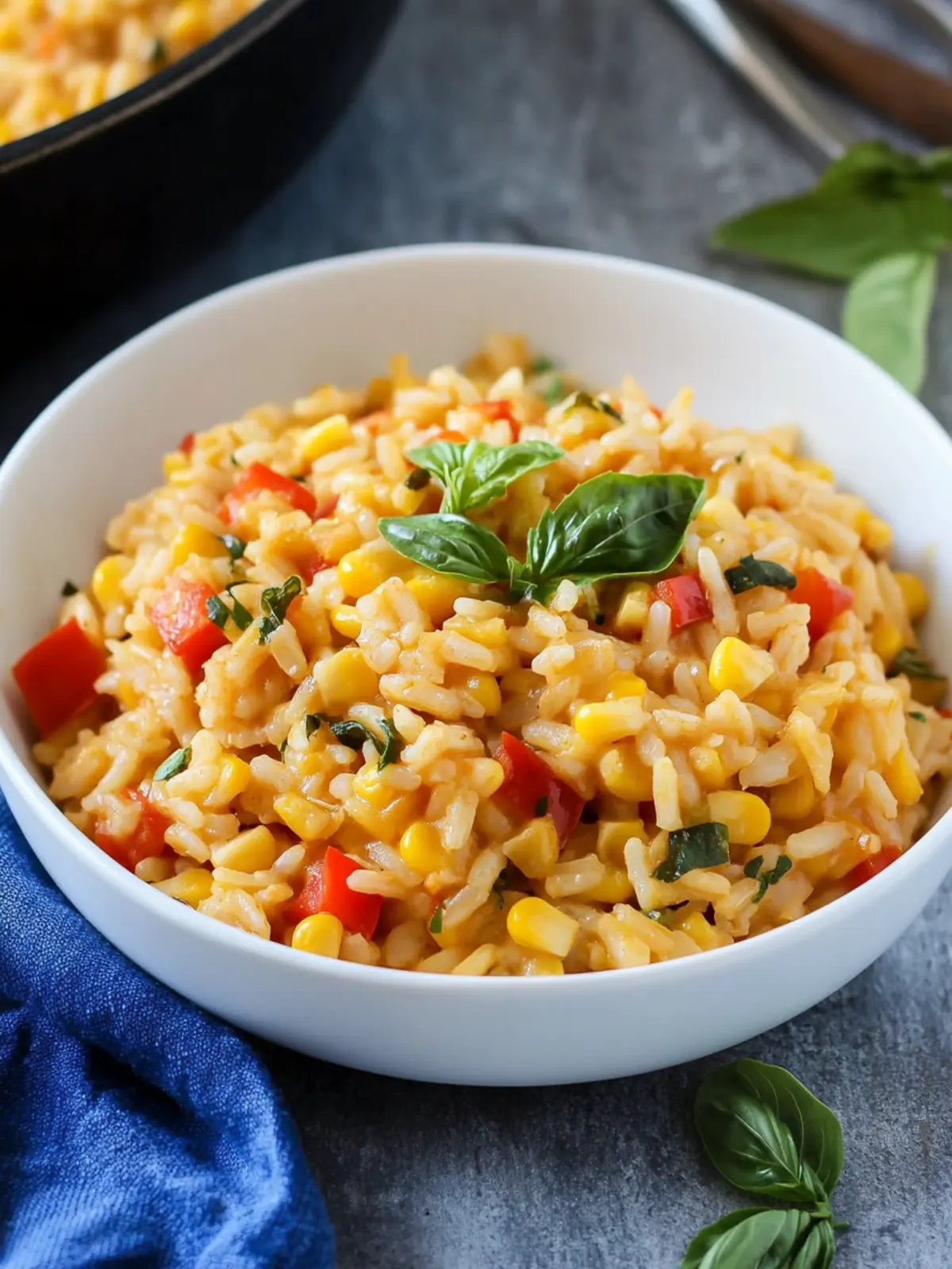 Creamy Corn and Red Pepper Risotto for Cozy Comfort Meals 3 Corn and Red Pepper Risotto