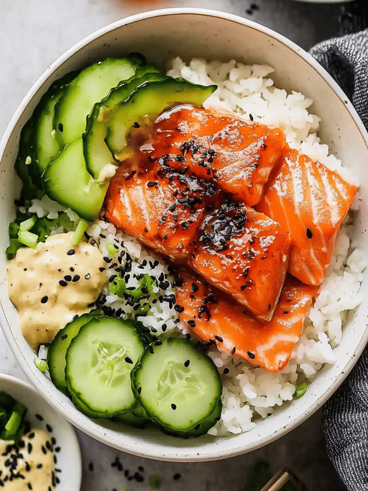 Baked Salmon Sushi Bowl: Quick, Customizable, and Delicious 2 Baked Salmon Sushi Bowl