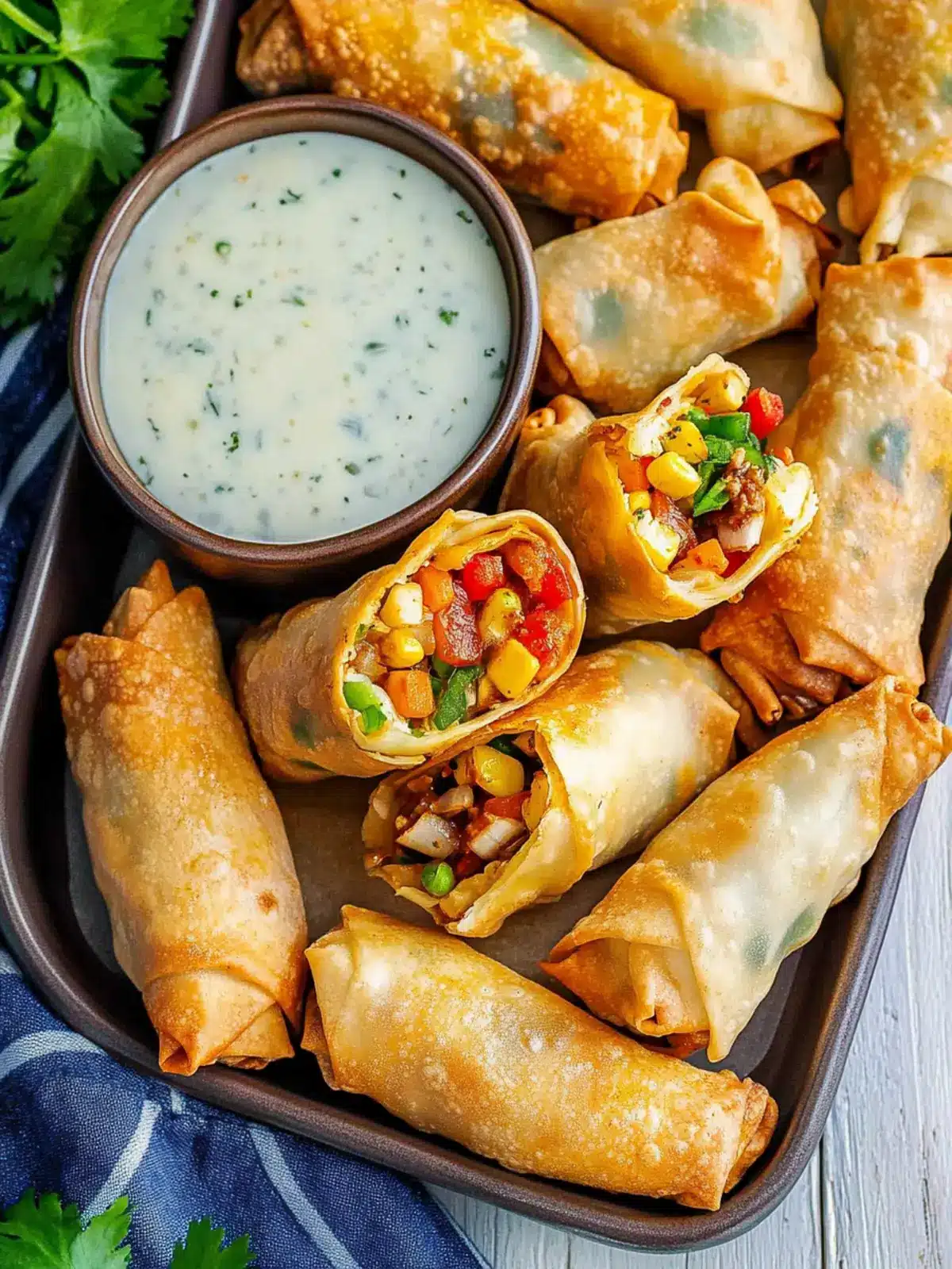 Crispy Southwest Egg Rolls Packed with Flavor and Fun 4 Southwest Egg Rolls