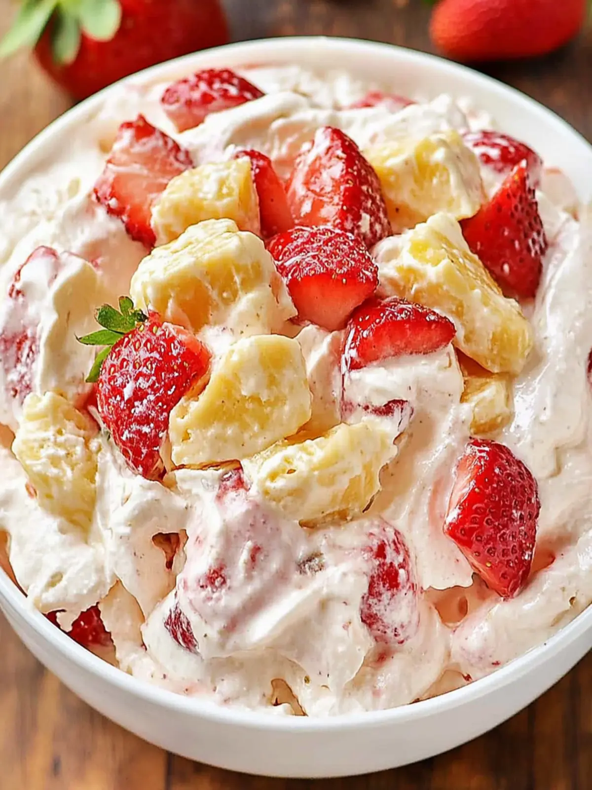 Irresistible Strawberry Cheesecake Salad for Sweet Summer Days 2 Strawberry Cheesecake Salad
