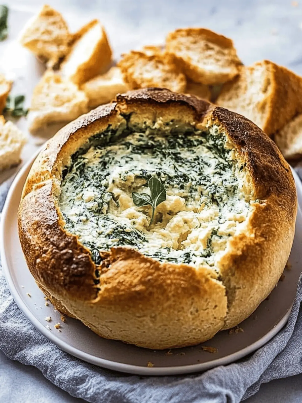 Irresistible Spinach Cob Loaf Dip for Your Next Gathering 3 Spinach Cob Loaf Dip