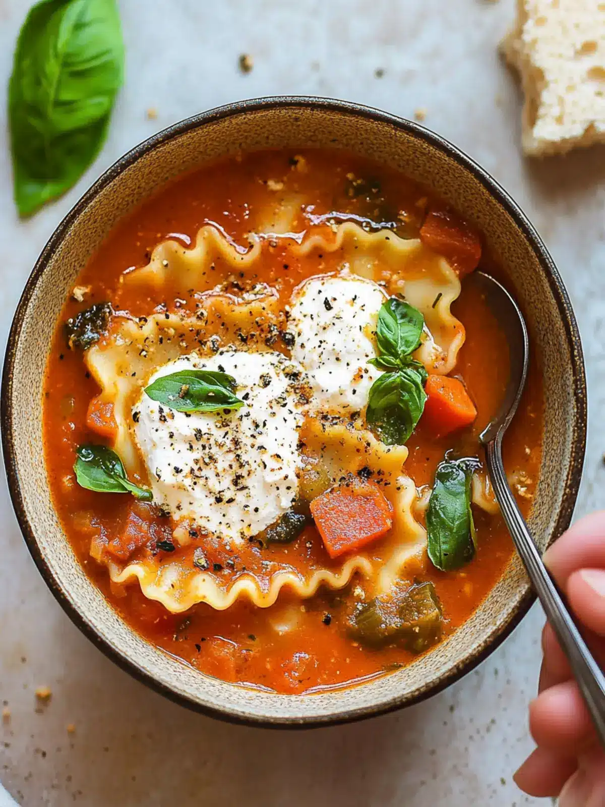 Heartwarming Veggie Vegetarian Lasagna Soup for Cozy Nights 3 Veggie Vegetarian Lasagna Soup