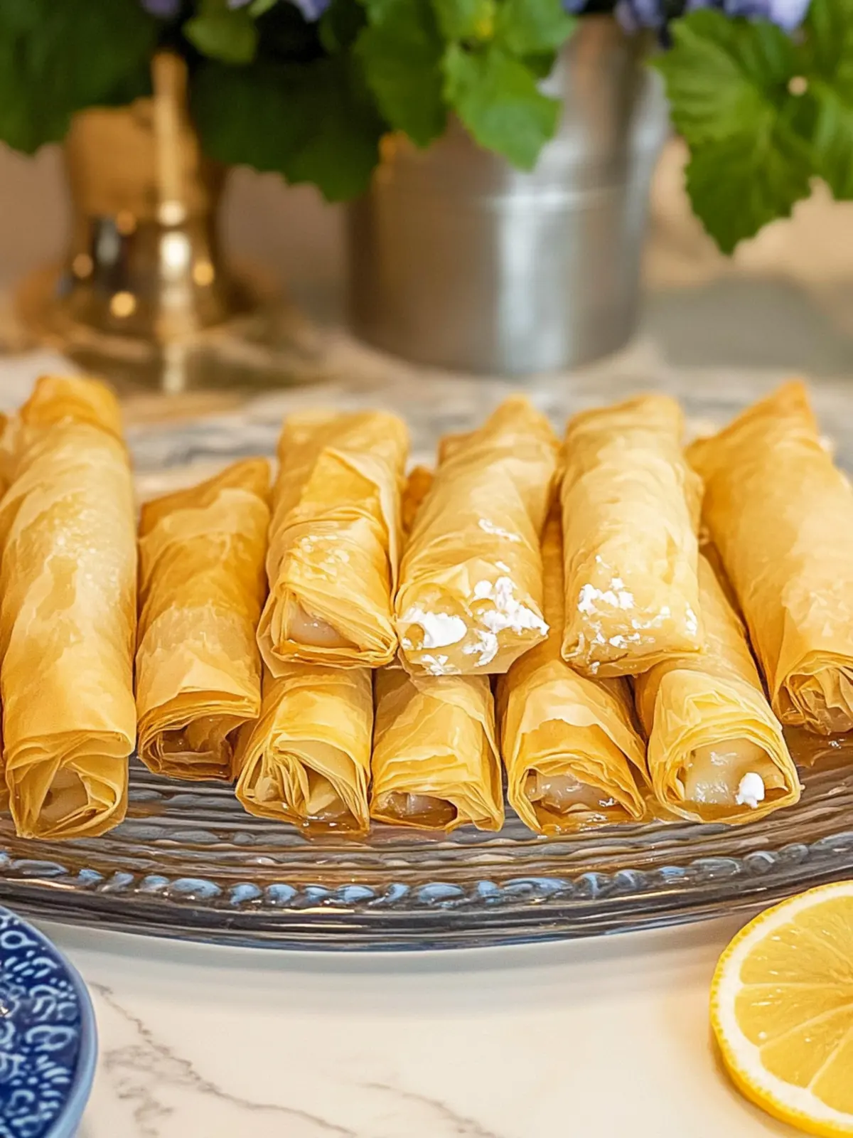 Indulge in Greek Custard and Phyllo Rolls for Sweet Bliss 4 Greek Custard and Phyllo Rolls