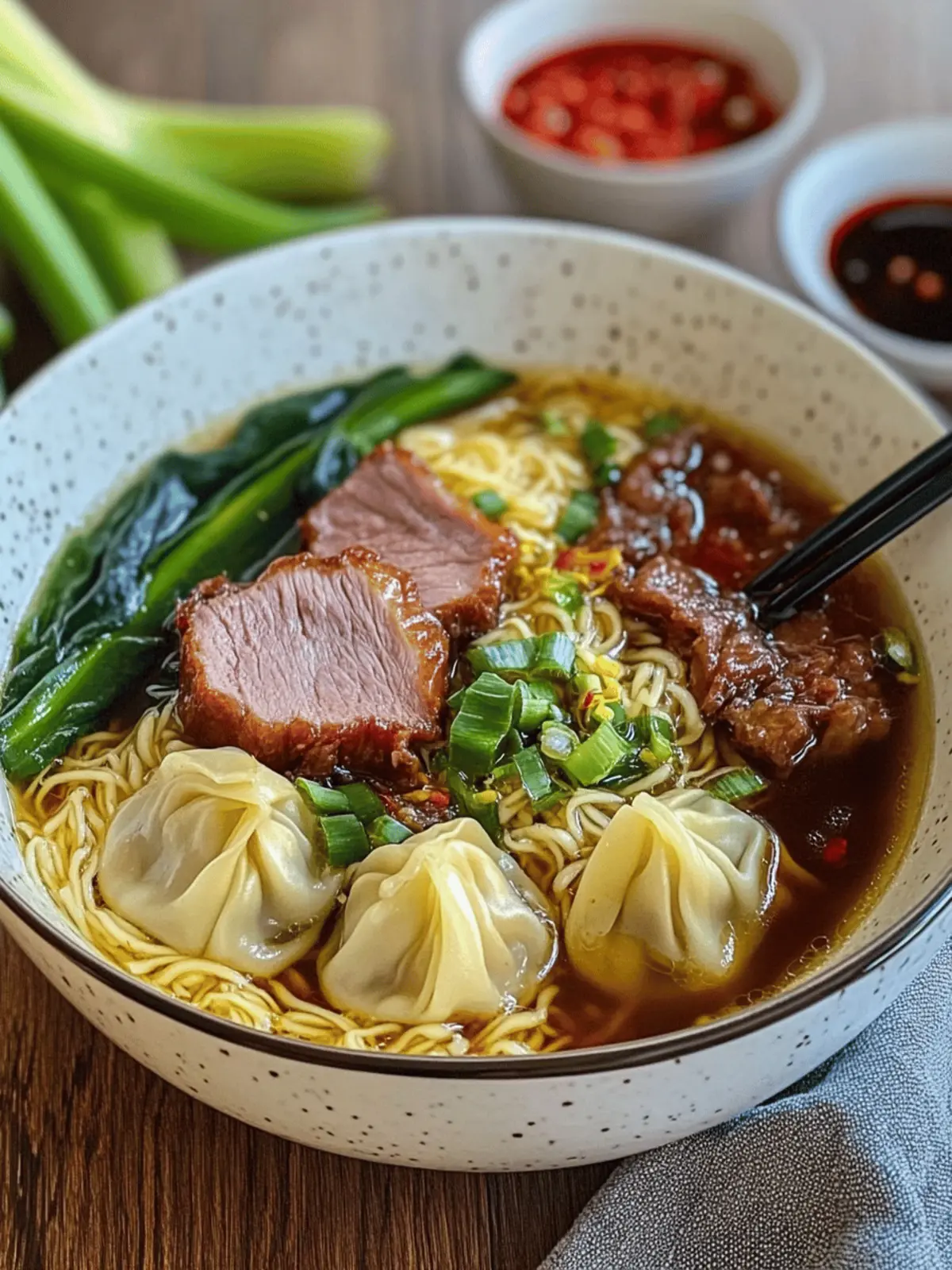 Irresistible Wonton Char Siu Noodle Soup for Cozy Nights 4 Wonton Char Siu Noodle Soup