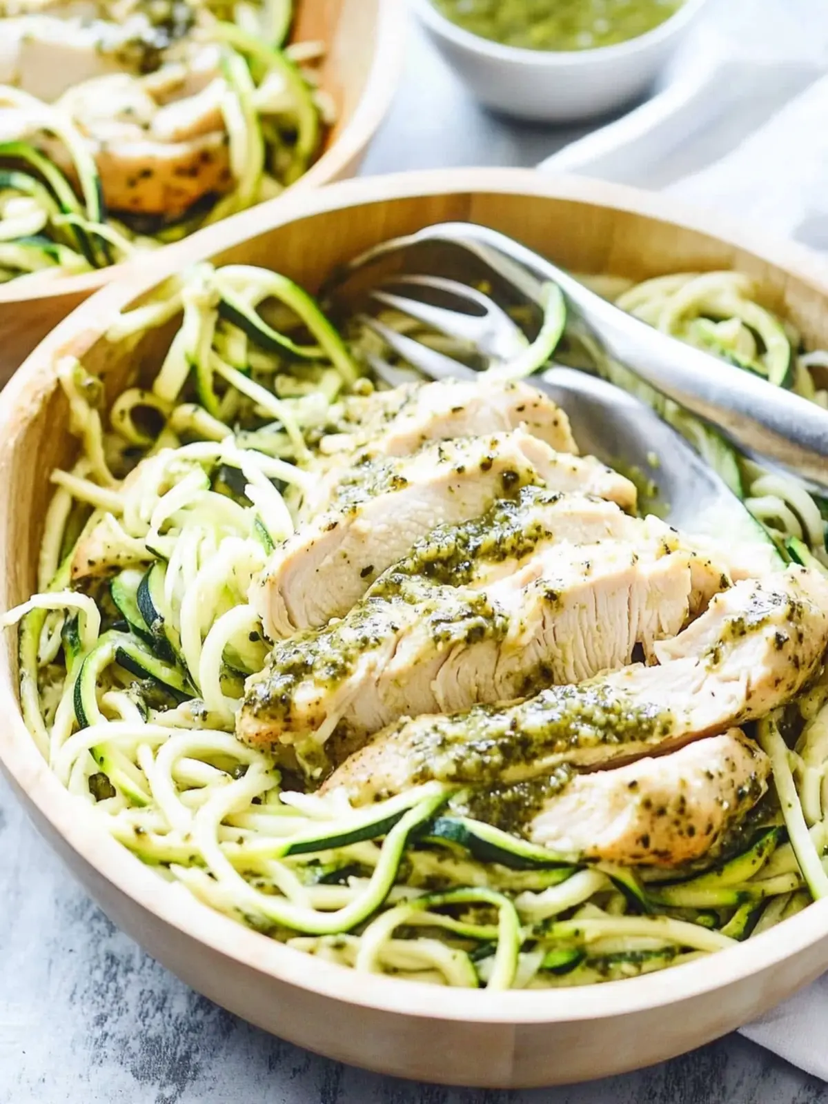 Pesto Chicken with Zucchini Noodles for a Guilt-Free Feast 2 Pesto Chicken with Zucchini Noodles